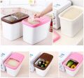 10kg / 7.5Kg / 5Kg Plastic Kitchen Rice Grain Cereal Food Dispenser Storage Box Cases Container Organizer. 