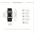 Classic Men's Watch, Fashion Square Roman Numerals Quartz Wrist Watch. 