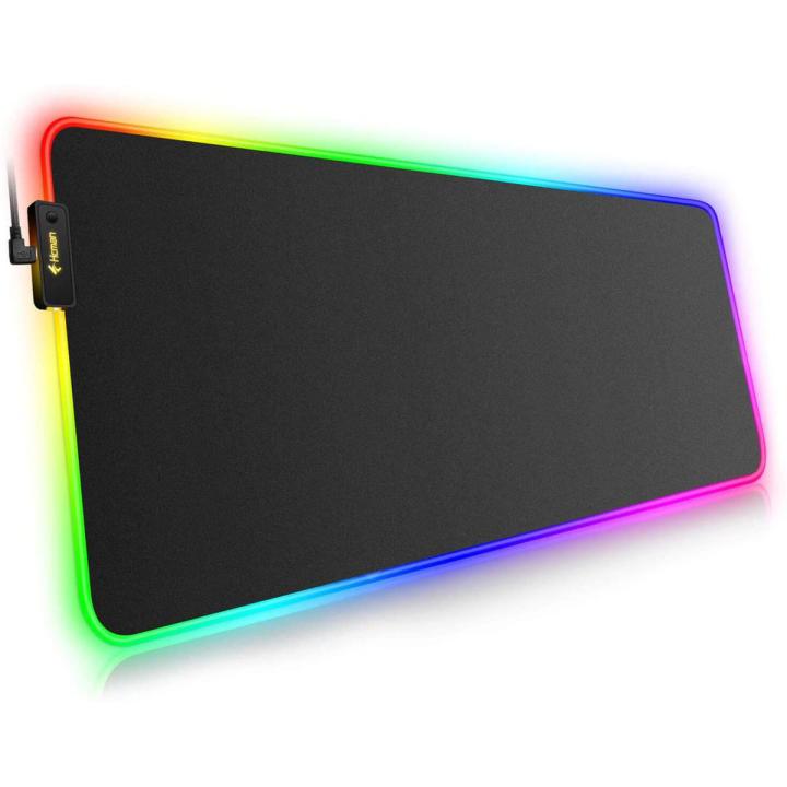 Rgb Gaming Mouse Pad Large (800×300×4mm) Led Mousepad With Non-Slip Rubber Base Soft Pad