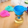 Telescopic Funnel Portable Silicone Folding Funnel Oil Leak Hoppe Kitchen Liquid Dispensing Cooking Tool Kitchen Accessories. 