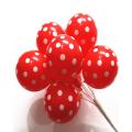 Red Polka Dot Balloons 25Pcs 12Inch. 