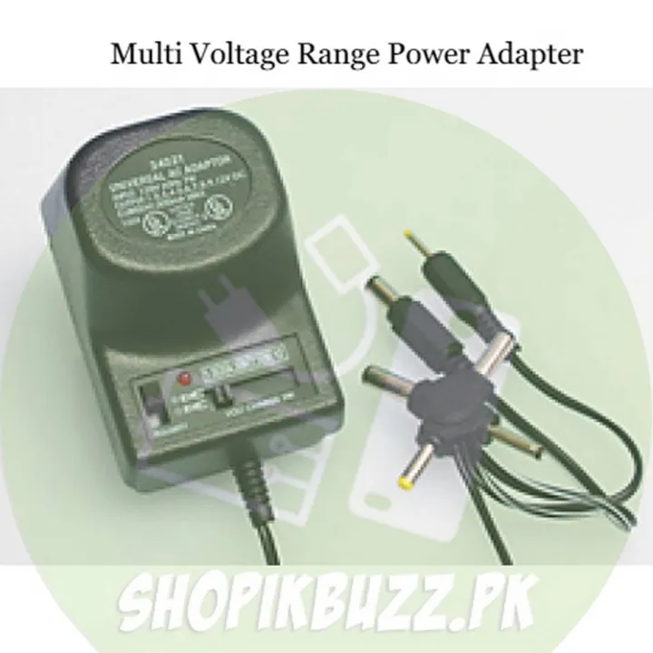 AC/DC Multi Voltage Range Power Adapter 300mA voltage Range (1.5, 3, 4. ...