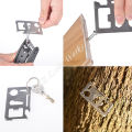 1 NT01 [HOT] All-Metal Multi Tools 11 In 1 Multifunction Outdoor Hunting Survival Camping Pocket Military Credit Card Knife Keychain Knife. 