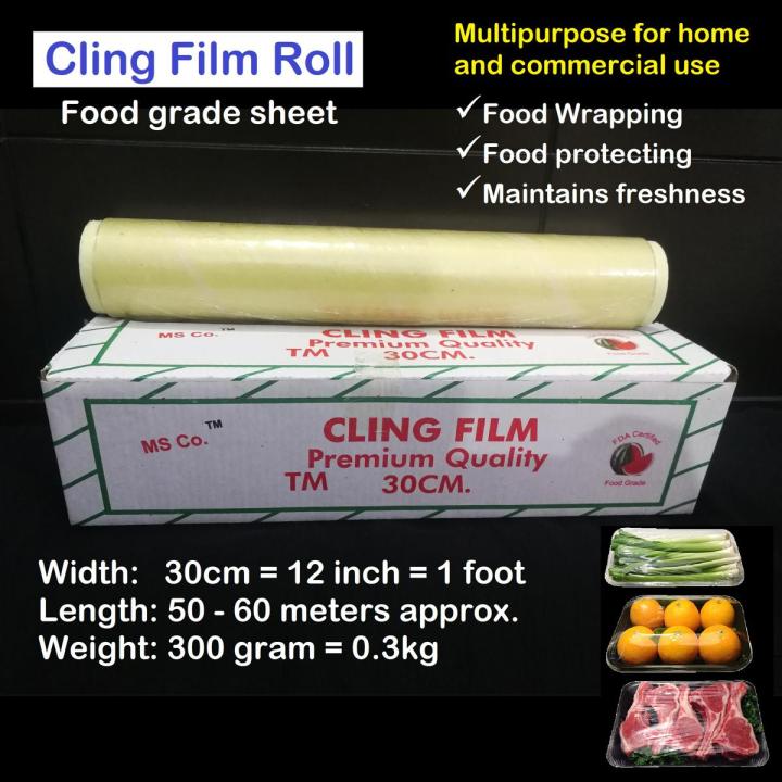 Cling film roll 30cm - Food grade shrink wrap sheet