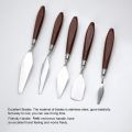 Artist Palette Painting Knife Set of 5 (Stainless Steel). 