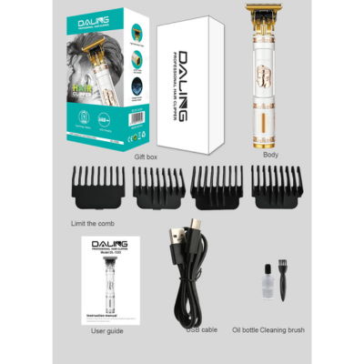 DALING DL-1535 Professional Hair Clippers Multifunctional Mini Hair Trimmer for Men