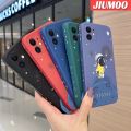 JIUMOO For iPhone 12 Pro Max 12 Mini Case Fashion Space Thin New Design Soft Phone Cases Thin Side Square Edge Casing Pattern Silicone Softcase Cover Shockproof Protection Cases. 
