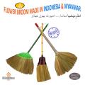 Pack Of 1 & 3 Best Quality Imported Flower Broom With Stick, Phool Jharu, Flower Stick Broom For Cleaning, Long Flower Broom. 