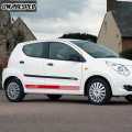 2PCS  WAGONR Turbo RS Side Skirt Stripes Car Styling Door Decor Stickers Auto Customized Body Decal Racing Sport For Suzuki WAGONR. 