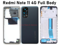 Redmi Note 11 4G Complete Housing Replacement and Ring Back , Mid Back and Complete Body For Redmi Note 11 4G. 