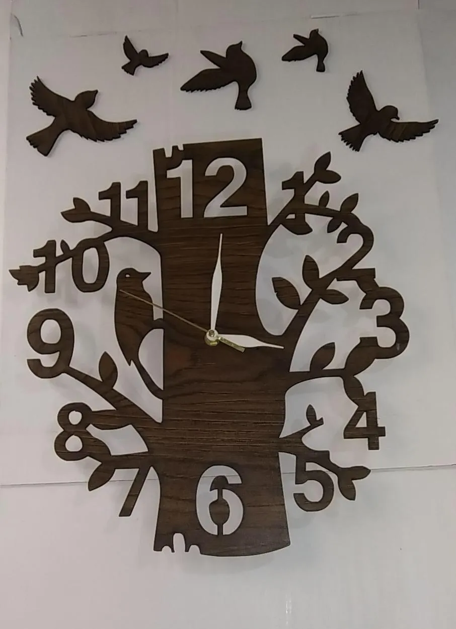 3D Wooden Tree Style Bird with Branches
