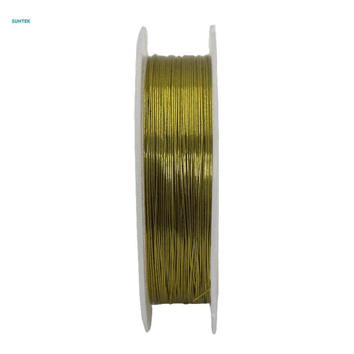 3xMetal Craft Wire Iron DIY Wire Jewellery for Crafts Beading Jewelry Making Gold