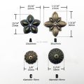 25pcs Antique Brass Upholstery Nail Jewelry Chest Wooden Box Corner Gift Case Sofa Decorative Tack Stud Shim Pad Pushpin. 