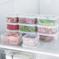 Frozen Meat Storage Box Portable Refrigerator Fruit Vegetable Fresh-Keeping Organizer Box Transparent Cheese Container Kitchen. 