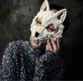 Were Wolf Masquerade Animal 3D Skull Bone Skeleton Luminous Glow in Dark Werewolf Half Face Mask Scary Cosplay Costume Halloween Carnival Party Props Christmas Festival Fashion Horror Show Men Women Ladies Adults. 