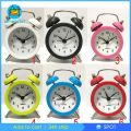 [🆕ALM1-10--] Battery Powered Quartz Alarm Clock, Loud Twin Bell, Bedside Clocks White. 