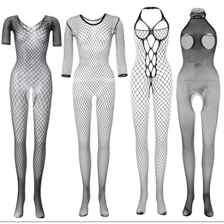 Black Fishnet Stocking for Women – Adjustable, Sexy, Body Stocking, One Size