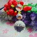 1-Meter Long 14MM Crystal Octagonal connected with 30MM Crystal Ball for Hanging, Room Decor, Curtains. 