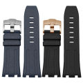 Aotelayer 28mm Nature Fluoro Rubber Watchband for Audemars Piguet Watch Strap Men Silicone Watch Band Accessories for AP 15703. 