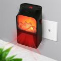 Portable Electric Flame Heater Fireplace Mini Wall Outlet Flame Heater. 