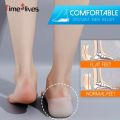 1 Pair Concealed Footbed Enhancers Invisible Height Increase Silicone Insoles Pads. 