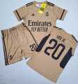 Vini Jr Real Madrid Away Kids Kit 2023-24. 