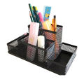 #2 Metal Pen Stand Mesh Style Stationary Holder Desk Organizer - Black. 