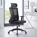 Home Office Chair Ergonomic Desk Chair Mesh Computer Chair with Lumbar Support Armrest Executive Rolling Swivel Adjustable Mid Back Task Chair, Black. 