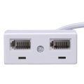 QUANBU RJ11 Plug to Dual UK BT Telephone Socket Convertor. 