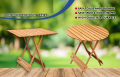 Folding Wooden Table For Out Door Use Square and Round Shape. 