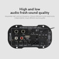 5 Inch 12V 220V Two-Purpose 4110B-369 Dual MIC With BT Car Digital Amplifier Mono Bluetooth Function with Memory card / USB flash drive. 