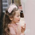【BestGO】crown for kids sagala Cute Lovely Plush Girls Kids Children Hair Hoop Headband Hair Band Birthday Headwear. 