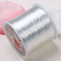 White Stretchy Elastic Crystal String Cord Thread for Jewelry Making Beading Bracelet Wire (80 Yards 0.5 mm). 