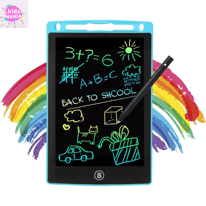 LCD Writing Tablet, Single Color Drawing Tablet with Protect Cover, Kids Drawing Pad Doodle Board, Electronic Slate e-Writer, Erasable E-Writer Digital Drawing Board Toddler Boy and Girl Learning Toys Gift for 3 4 5 6 Years Old
