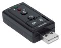 EXTERNAL USB AUDIO SOUND CARD ADAPTER VIRTUAL 7.1 CHANNEL USB 2.0 MIC SPEAKER AUDIO MICROPHONE 3.5MM JACK CONVERTER FOR PC , External USB 2.0 Virtual 7.1 Channel Audio Splitter Sound Card Adapter for PC/Laptop. 