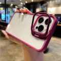 HOCE Luxury Invisible Folding Holder Camera Lens Stand Case For iPhone 14 11 12 13 15 Pro Max 15 Plus Hard Clear Shockproof Phone Cover. 