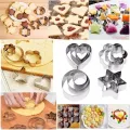 Pack of 12 Stainless Steel Cookies Cutter Set Fruit & Vegetable Shape Cutter for Decoration. 