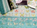 Trendy Butterfly Print Embroidered EID Lawn Dress 2023 with Chiffon Dupatta. 