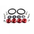 Motorcycle Fancy Chain Cover Bolts with Washer 4 Pcs Set Universal/ Bike Chain Cover Bolts Number Plate Bolts - RED - BLUE. 