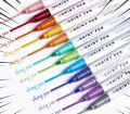 Sweet Journal 4PCS Shiny Pen Glitter Highlighters Planner Journaling Fluorescent Highlighter Sparkling Note-taking Highlighters Soft Color. 