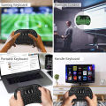Mini Wireless Keyboard & Mouse Combo with 3-Color Backlight - This Keyboard with 5cm Mini Touchpad RF 500 Wireless for Android, PC, Laptop, TV Box & Multimedia | Rechargeable Wireless Keyboard. 