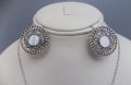 Lightweight Silver With Mirror Jewelry Set For Girls And Ladies. 