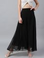 Premium Crinkle Chiffon Ethnic Wide Leg Palazzos For Women. AF-165. 