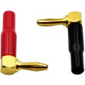 Speaker Wire Connector-16 x Banana Plugs(8pcs red + 8pcs black)-gold. 