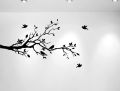 Tree Branches Wall Decal Love Birds Vinyl Sticker 24" x 48". 