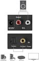 DAC Digital Audio Converter, Digital Optical Coaxial Toslink to Analog Audio Converter Stereo L / R RCA Audio Adapter for HDTV DVD Blu-ray Home Cinema Systems PS3 Xbox X360 with Optical Cable and USB Power Cable. 