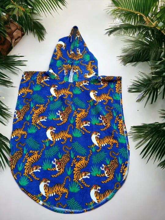 Jungle%20Themed%20Unisex%20Hooded%20Towel%20Poncho%20For%20Kids%20%7C%20Dinosaur%20Hooded%20Towel%20Poncho%20%7C%20Tiger%20Hooded%20Poncho%20%7C%20Size%204%20to%206%20Years%20-%20Image%206