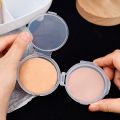 Powder Puff Storage Box - Makeup Sponge Holder Case - Beauty Blender Protective Container - Transparent, Double -layer, For Travel - Make Up Tools - Air Cushion Sponge Case. 
