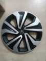 Fancy Wheel Covers - (14 Inch ) - 4 piece Set (Plastic) - Silver & Black. 
