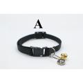 Adjustable Neck Collar With Bell Pet Cat Dog 01 cm Width Nylon Colar for Puppy Small Dogs Cats Colar  PS201 PS-CO. 